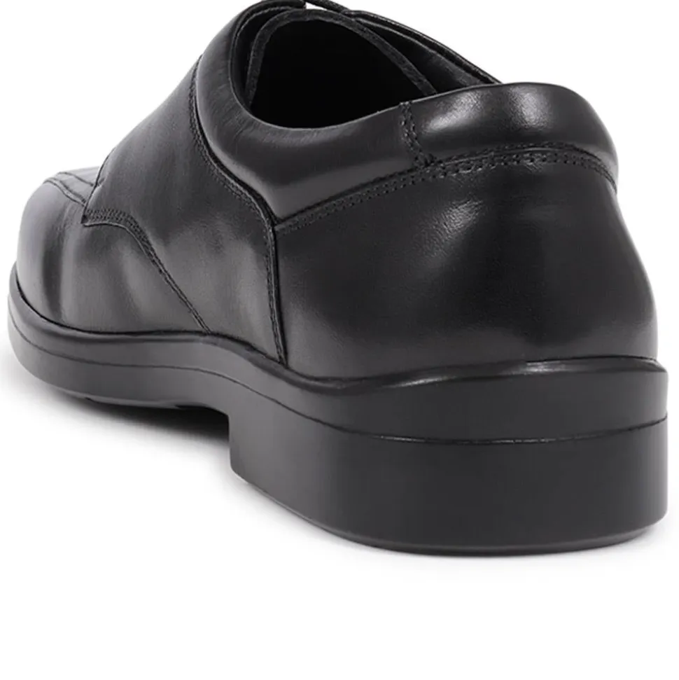 Extra Wide Fit Smart Lace-Up Shoes - Black