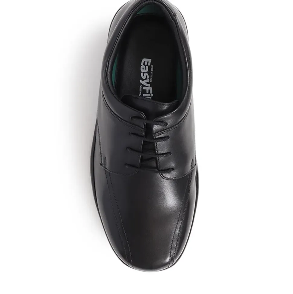 Extra Wide Fit Smart Lace-Up Shoes - Black