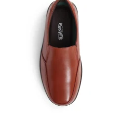 Extra Wide Fit Smart Leather Slip-Ons - Tan