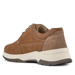 Extra-Wide Lightweight Lace-Up Shoes - Mocha