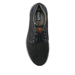 Extra-Wide Lightweight Lace-Up Shoes - Navy