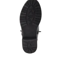 Extra-Wide Long Lace-Up Boots - Black