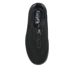 Extra-Wide Slip-On Shoes - Black