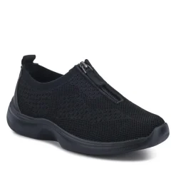 Extra-Wide Slip-On Shoes - Black