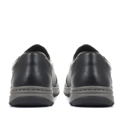Extra-Wide Slip-On Shoes - Black