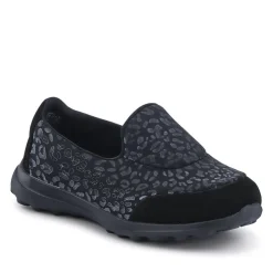 Extra-Wide Slip-On Shoes - Black