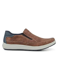 Extra-Wide Slip-On Shoes - Brown