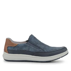 Extra-Wide Slip-On Shoes - Navy