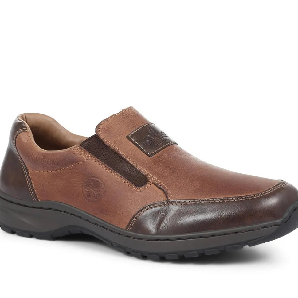 Extra-Wide Slip-On Shoes - Tan Multi