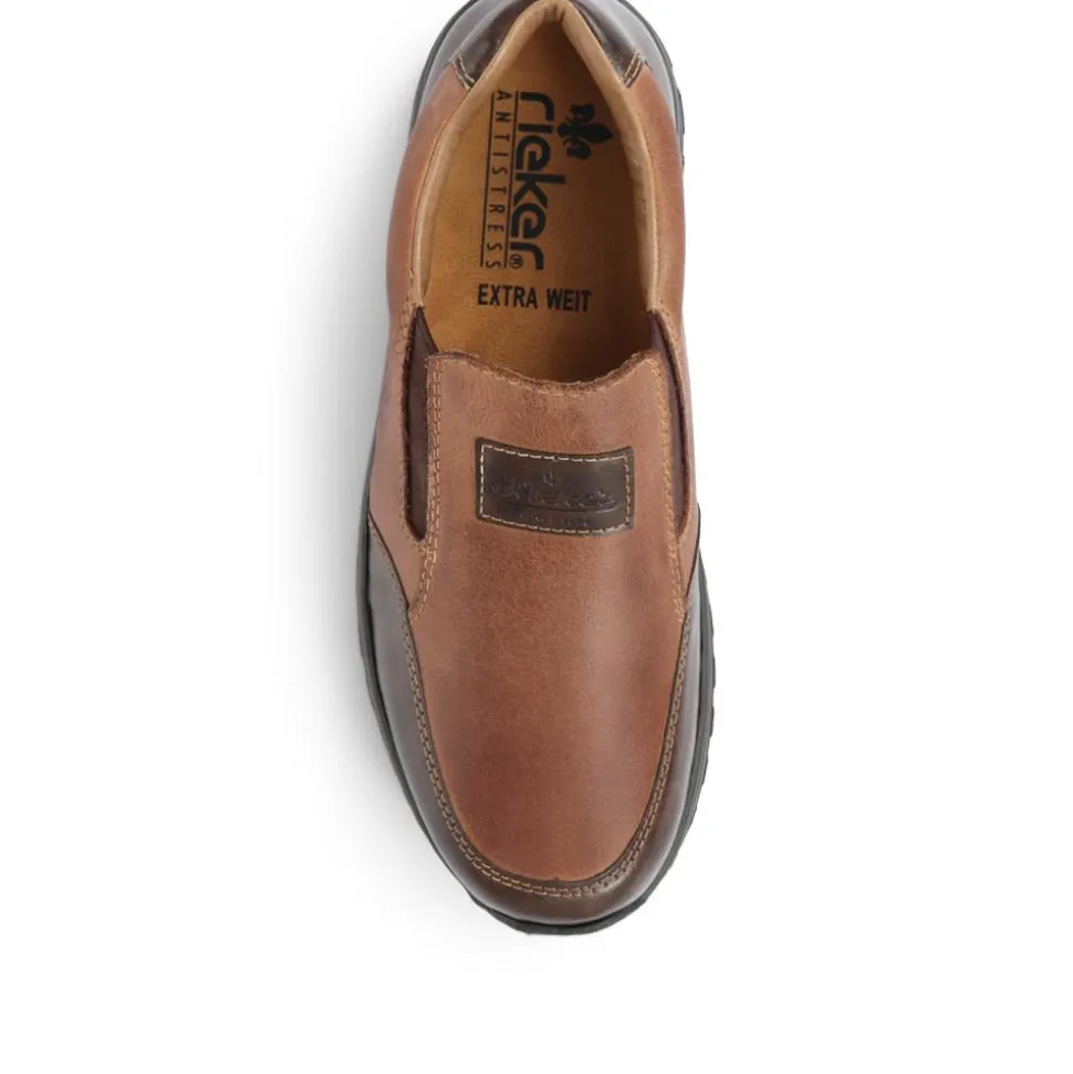 Extra-Wide Slip-On Shoes - Tan Multi
