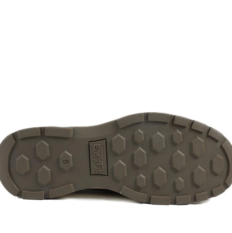 Extra-Wide Stretch Touch-Fasten Shoes - Brown