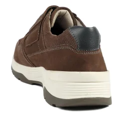 Extra-Wide Stretch Touch-Fasten Shoes - Brown