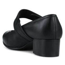 Extra-Wide Touch-Fasten Mary Janes - Black