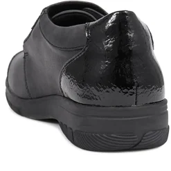 Extra-Wide Touch-Fasten Monk Shoes - Black