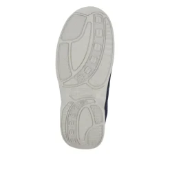 Extra-Wide Touch-Fasten Monk Shoes - Navy
