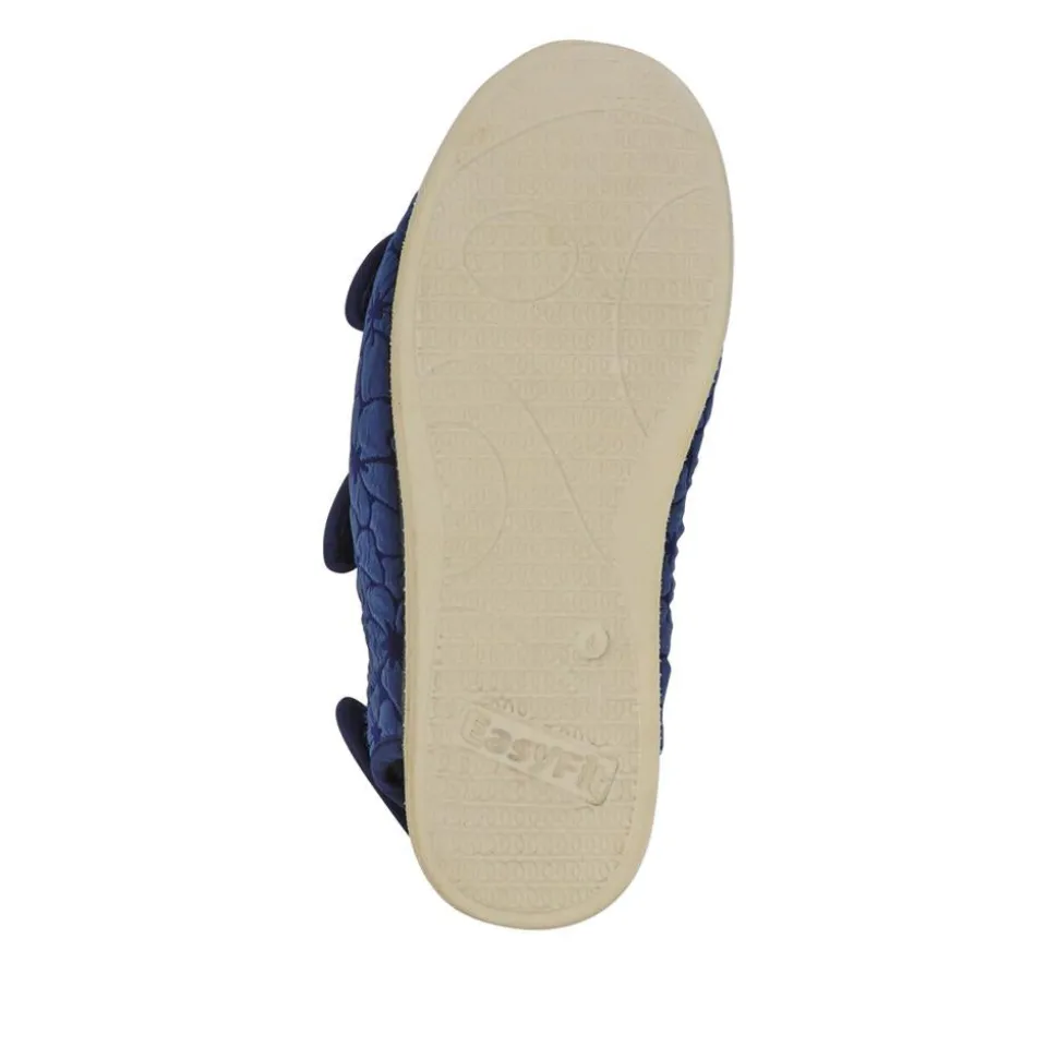 Extra-Wide Water-Resistant Slippers - Navy