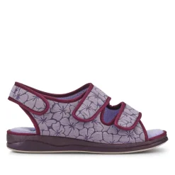 Extra-Wide Water-Resistant Slippers - Purple
