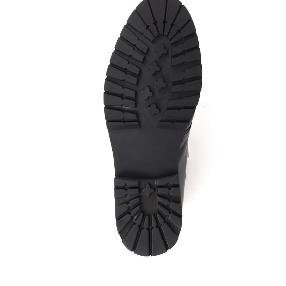 Fae Lace-Up Loafer - Black
