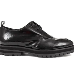 Fae Lace-Up Loafer - Black