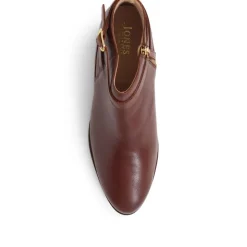 Fairlop Leather Heeled Ankle Boots - Tan