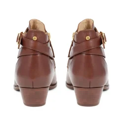 Fairlop Leather Heeled Ankle Boots - Tan
