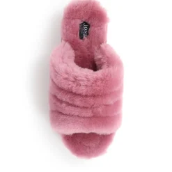 Falonda Faux-Fur Slippers - Pink