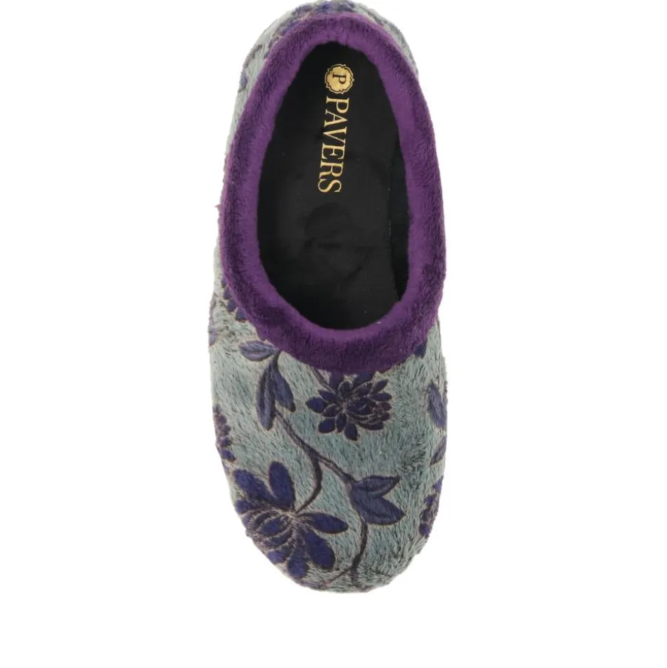 Faux-Fur Full Slippers - Purple