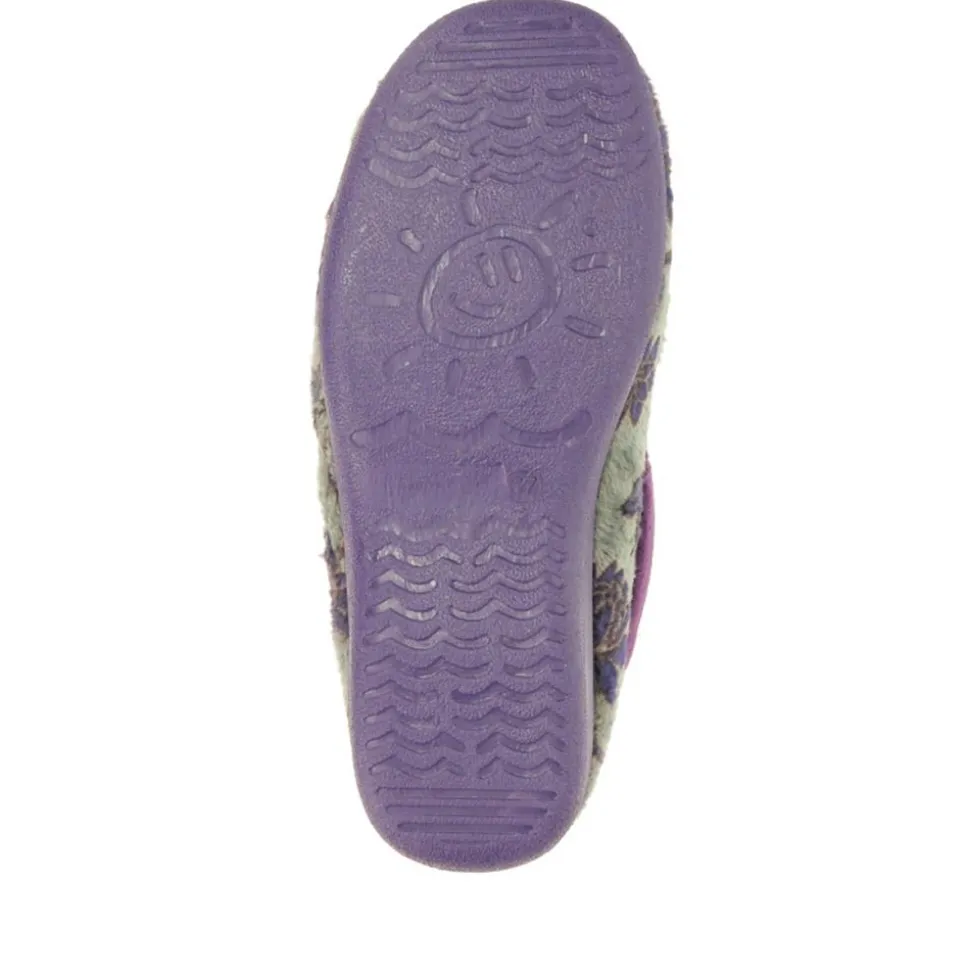 Faux-Fur Full Slippers - Purple