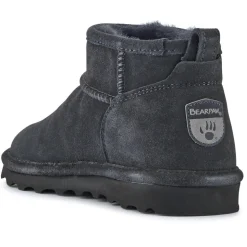 Faux-Fur-Lined Ankle Boots - Grey