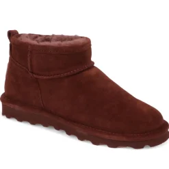 Faux-Fur-Lined Ankle Boots - Walnut