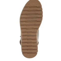 Faux-Fur-Lined Leather Boots - Khaki