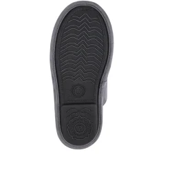 Faux-Fur-Lined Mule Slippers - Grey