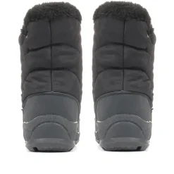 Faux Fur Lined Weather Boot - Black