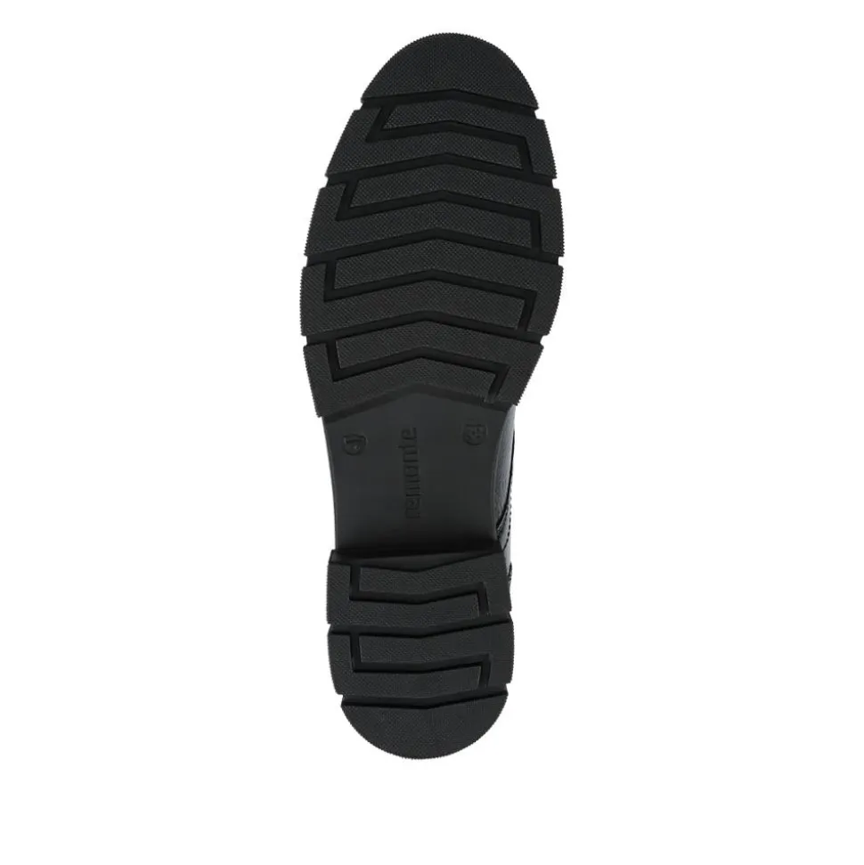 Faux Leather Lace-Up Boots - Black Patent