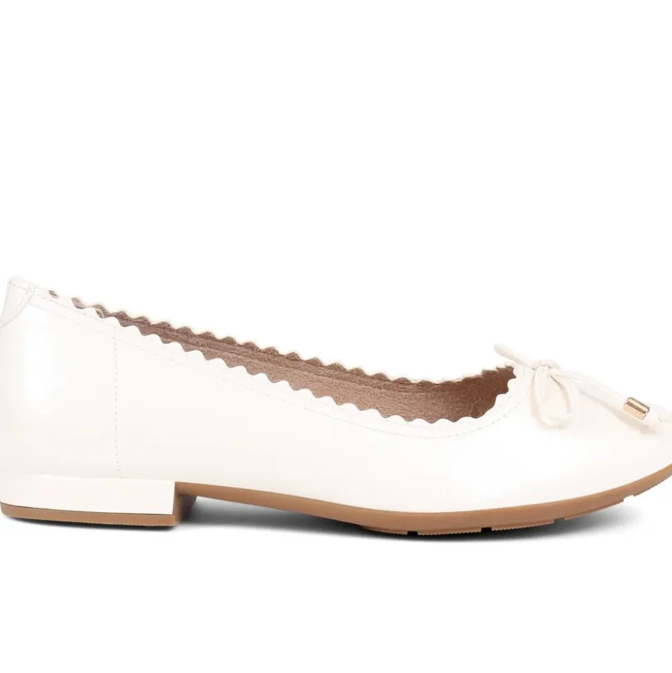 Flat Ballet Pumps - Pearl