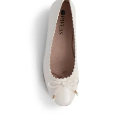 Flat Ballet Pumps - Pearl
