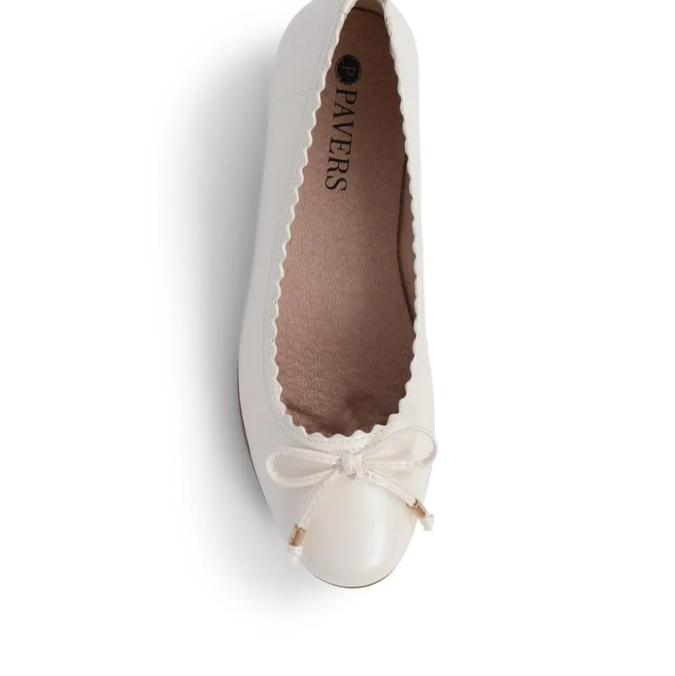 Flat Ballet Pumps - Pearl