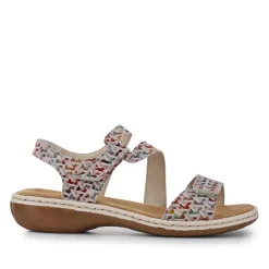 Flat Leather Sandal - Multi