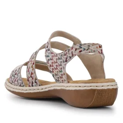 Flat Leather Sandal - Multi
