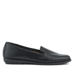 Flat-Soled Casual Slip-On Shoes - Black