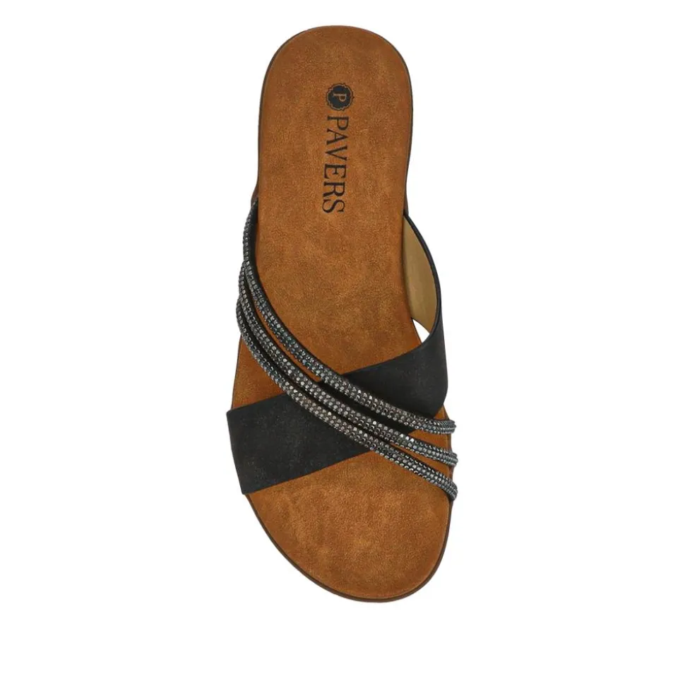 Flat-Soled Mules - Black