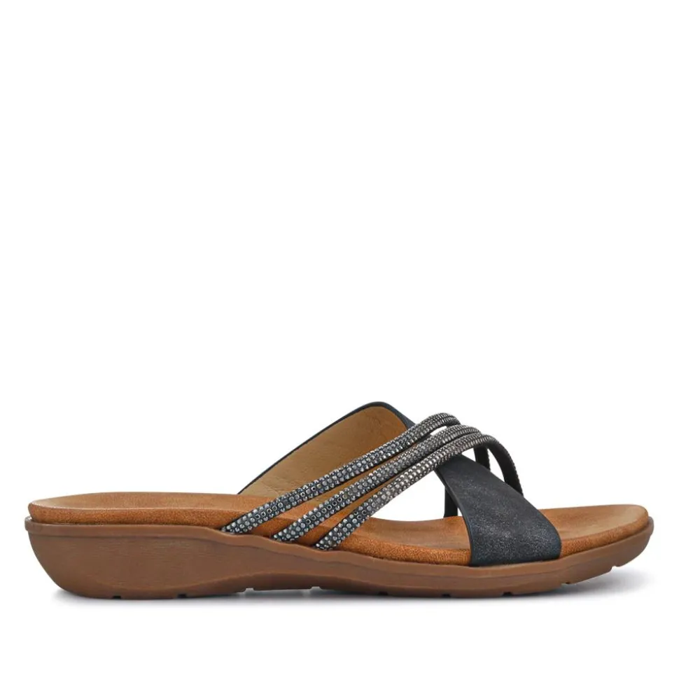 Flat-Soled Mules - Black