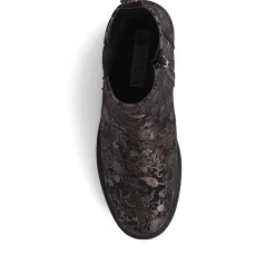 Floral Chelsea Boots - Black Floral