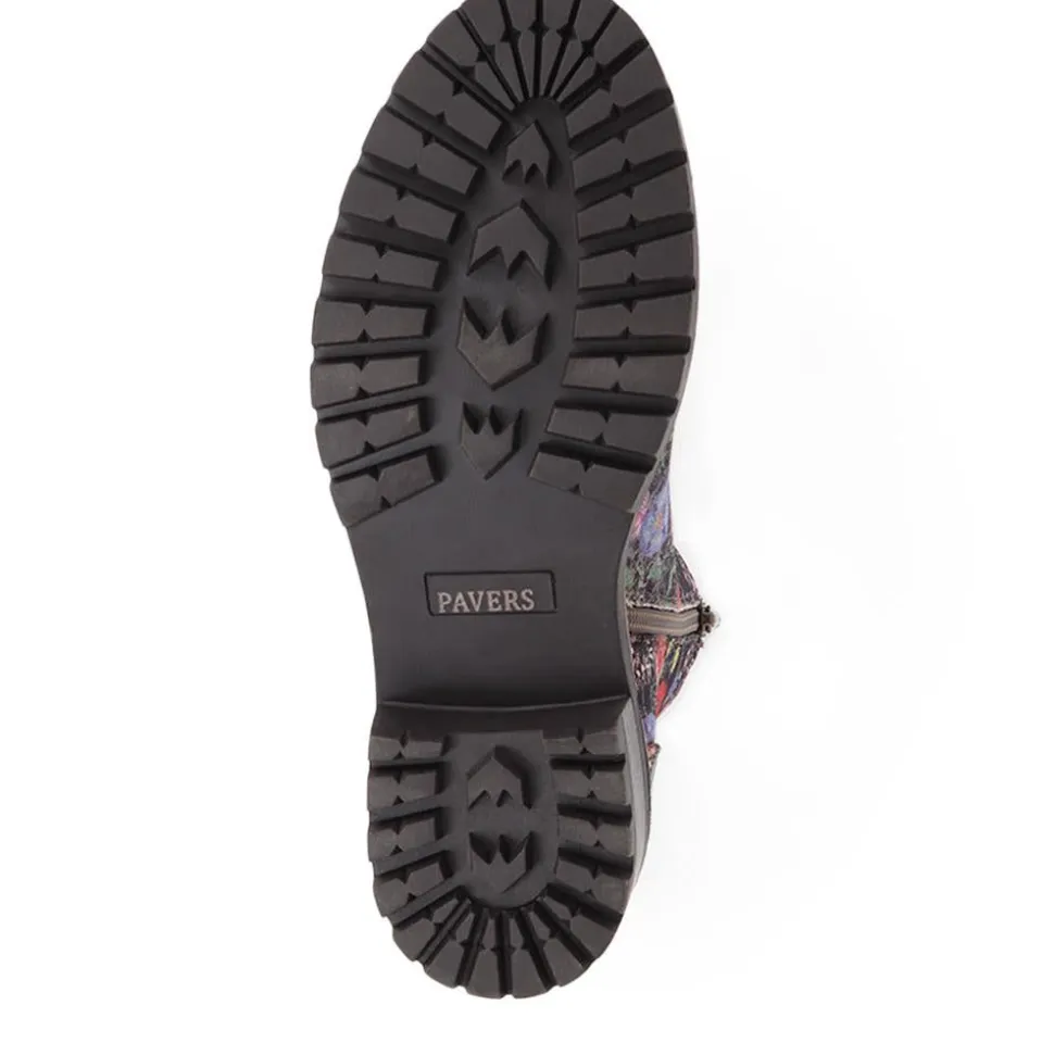 Floral Chelsea Boots - Black Multi