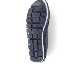 Floral Leather Ballet Pumps - Navy