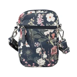 Floral Multiway Cross Body Phone Bag - Navy Print