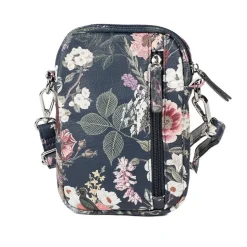 Floral Multiway Cross Body Phone Bag - Navy Print