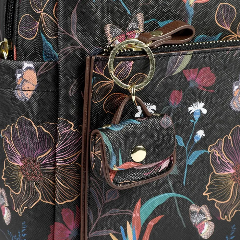 Floral Rucksack - Black Floral
