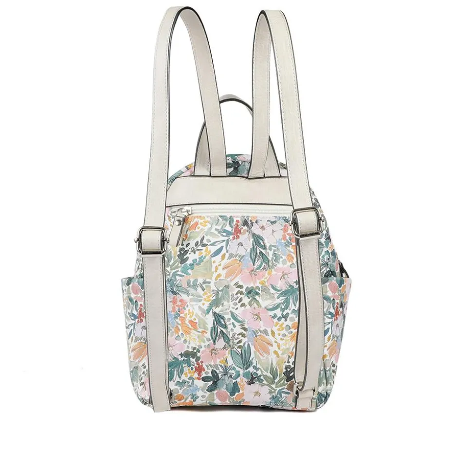 Floral Rucksack - WHITE-FLORAL