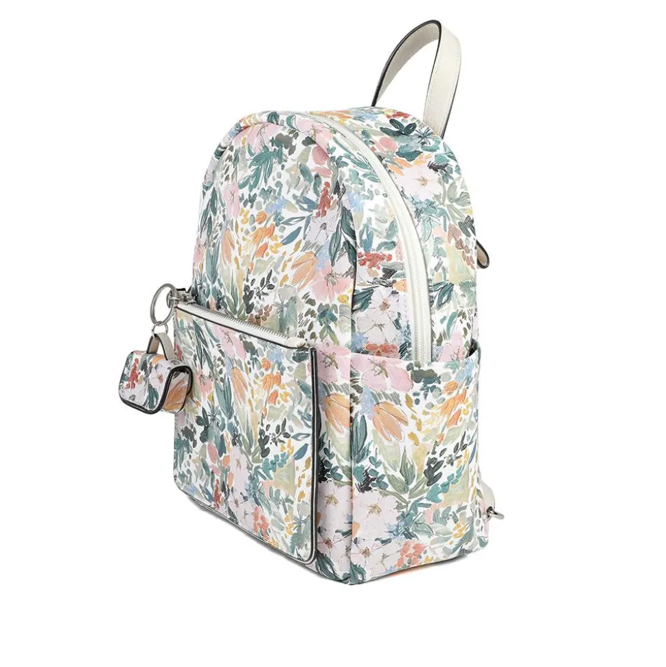 Floral Rucksack - WHITE-FLORAL